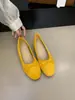 Primer Encuentro Zapatos Planos Suaves Rojos de Temporada para Mujer, Zapatos Elegantes de Vestir de Punta Redonda y Lazo Poco Profundo de Primavera, Mocasines para el Trabajo