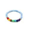 AliExpress venda quente universo galáxia Sistema Solar oito planetas pulseira estrela guardiã contas de pedra natural pulseira para mulheres