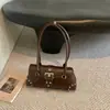 Nova bolsa de ombro estilosa e chique minimalista para 2026, bolsa de ombro fashion, bolsa de compras casual e descontraída