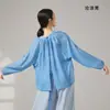 Top Moderno Etéreo e Gracioso de Caimento Solto com Amarração, Traje Básico para Treinamento de Dança Clássica Chinesa