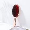 Galvanizado Air Bag Pele Vermelha Porco Cerdas Pente Cabeleireiro Pente Seco e Molhado Pente Air Bag Pente Limpeza de Cabelo Almofada de Ar Pente