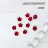 Decoraciones para Uñas con Pedrería Roja de Forma Irregular y Punta Inferior para Año Nuevo, Decoraciones para Uñas con Corazón Torcido Huevo de Paloma Caramelo de Hielo, Pedrería para Uñas al Por Mayor