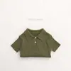 Polo Clásico~Algodón Puro Amigable con la Piel~Estilo Primavera y Verano~Tops de Punto de Manga Corta para Niños