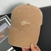 Boné de Baseball Bordado de Urso Polar para Mulheres, Chapéu Versátil de Aba Larga Estilo Coreano Que Faz o Rosto Parecer Menor, Chapéu de Sol Retro Americano para Casais
