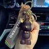 Celebridad de Internet Fantasía Creativa Resina Cristal Oso Violento Llavero Regalo para Pareja Coche Bolsa Colgante Pequeño Venta al por Mayor