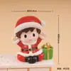 Nuevo producto transfronterizo: Figuras pacíficas con temática navideña para niños, adecuadas para la decoración del hogar, la oficina o el coche; adorables y afortunados adornos de dibujos animados, perfectos como regalo