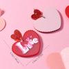 Pendientes Acrílicos Creativos de Lujo Ligero de Alto Sentido para el Día de San Valentín, Lindos, de Moda, con Temperamento, Personalidad, Diseño de Amor