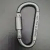 Mosquetón Tipo D, Mosquetón Rápido Aplanado Bloqueable de 8 cm Engrosado de Alta Calidad, Hebilla de Tuerca, Accesorios de Joyería, Hebilla Colgante Colorida