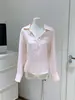 Las mujeres inteligentes también deberían ser hermosas. Camisa casual y relajada 100% ramio con cuello en V para mujer, top ligero y transpirable para primavera y verano