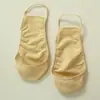 Calcetines Mujer Tacones Altos Calcetines Invisibles de Corte Bajo Antideslizantes Calcetines de Media Palma Calcetines sin Talón de Corte Medio Calcetines de Media Pierna con Corte