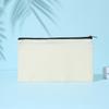 Estuche de lona en blanco al por mayor bolsa de cosméticos de lona transfronteriza bolsa de almacenamiento personalizada para graffiti DIY bolsa de lona con cremallera