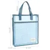 Bolsa de malla especial para exámenes, bolso de un solo hombro, bolso para tutores, bolsa con cremallera, archivador de datos A4, malla transparente, gran capacidad