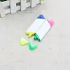 Fornecer marca-texto de duas cores Marca-texto Diamond suporta logotipo impresso Caneta de pintura para estudante Etiqueta Caneta de papelaria