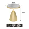 Sofá de lujo para sala de estar de losa de roca, mesa de té pequeña moderna para balcón, mesita de café pequeña de losa de roca para hotel, nuevo modelo popular en TikTok