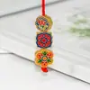 Corrente Nacional Ouro Antigo Azul Queimado Esmalte Cloisonné Pingente DIY Pulseira Colar Cordões de Contas Acessórios de Joias Este Ano de Vida