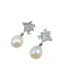 Pendientes Radiantes de Aguja de Plata 925 para Mujer, Diseño de Nicho, Lujo Ligero, Pendientes de Perlas de Agua Dulce Natural de Gama Alta, Perlas de Zhuji