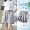 Shorts Esportivos de Seda Gelo para Meninas Calças Externas Saia Verão Infantil Calças de Verão de Secagem Rápida Finas Culotes Infantis Grandes para Meninas