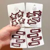 Pinza BB para Niñas Pinza para el Cabello de Estrella de Cinco Puntas Tocado 2025 Nueva Pinza Pinza para Flequillo de Cabello Roto de Bebé Pinza para el Cabello de la Frente de Niños