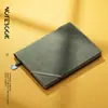 Cuaderno de Negocios A5 con Tapa de Cuero Suave y Correa Retro de Piel de Oveja, Páginas Rayadas para Reuniones de Trabajo, Se Puede Imprimir con Logo