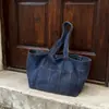 Bolso de Hombro Casual de Mezclilla Nuevo Otoño 2026 para Mujer, Bolso Tote de Gran Capacidad para Viajes Diarios y Clases