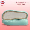 Suela rosa nueva ballena acanalada lino transpirable plataforma base de pastel moda gancho base de pantuflas primavera y verano ligero