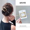 Horquilla de metal estilo coreano para mujer, estilo frío, con tiradores de pelo de una sola palabra, accesorios para el cabello con artefactos para recogidos que combinan con todo.