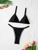 2025 Nuevo Popular Europeo y Americano Sexy Traje de Baño Bikini Dividido Cómodo Secado Rápido de Cintura Alta Alta Elasticidad Traje de Baño Traje de Baño