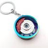 Guangzhou en stock modificación de coche simulación forma de buje de rueda llavero metal joyería regalo llavero venta caliente transfronteriza