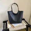 Bolso de Mano Tejido de Gran Capacidad de Alta Gama Transfronterizo 2026 para Mujer, Bolso de Mano y Bolso de Hombro Casual Diario para Viajero Perezoso