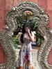 Roupas de viagem para Maldivas e Tailândia, vestido de praia para férias à beira-mar em Sanya, vestido de alcinha com estampa floral de verão para mulheres