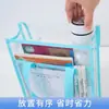 Bolsa de documentos portátil transparente de PVC, impermeable de doble capa y engrosada, bolsa de almacenamiento de gran capacidad para estudiantes de secundaria y preparatoria