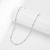 Collar de plata esterlina S925 con diseño geométrico de hada, cadena de clavícula, popular, ligero, de lujo, para celebridades de Internet, diseño avanzado, estilo a la moda, combina con todo.