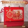 Calendário de Mesa de Madeira Estilo Chinês Ano do Carneiro 2027 Ornamento de Calendário de Mesa para Escritório de Empresa Presente Calendário de Mesa Personalizado