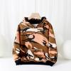 Roupa Infantil Outono Estilo Coreano Novo Moletom Infantil com Capuz, Blusa Camuflada de Manga Comprida para Crianças Mais Velhas, Moletom Masculino Atacado
