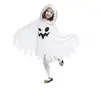 Disfraz Infantil de Halloween 2024 Vampiro Fantasma Blanco Capa Negra y Blanca Demonio Muerte