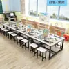 Mesa de Estudio Artístico para Estudiantes, Mesa de Pintura, Mesa de Entrenamiento, Mesa de Caligrafía Hecha a Mano, Mesa de Estudio para Niños, Mesa de Pintura de Vidrio para Jardín de Infancia