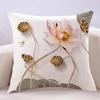 Regalos: Flor de Loto Tridimensional Estilo Chino Decoración del Hogar, Cojín para Sofá de Sala de Estar, Cojín Decorativo, Venta al por Mayor, Personalizable con Logo, Suave