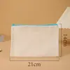 Bolsa Pequeña de Cosméticos, Estuche para Lápices, Bolsa de Lona Personalizada, Bolsa de Lona de Alta Gama para Mujer Estilo Coreano Estilo Perezoso
