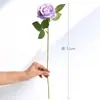 [Rosa Pequeña] Planta Simulada Flor Individual Falsa de Plástico Popular Accesorios para Fotos para Decorar el Jardín Sala de Estar