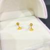Série Amor brincos de osso da orelha aço titânio banhado a ouro 18K real joias todos os tipos de joias retenção de cor por muito tempo