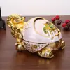 Cenicero de Elefante Estilo Europeo con Tapa, Creativo Cenicero Retro para Sala de Estar y Hogar de Lujo Ligero, Cenicero de Alta Gama de Moda