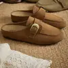Otoño 2026 Nuevo de Moda Sencillo Color Sólido Ropa Exterior Correa de Hebilla Sandalias para Mujer Zapatos de Moda para Mujer