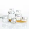 Frasco de Vidro Transparente para Creme 100g Frasco para Creme Facial 50g Frasco para Creme para os Olhos Pote Transparente para Máscara Frasco para Embalagem Cosmética