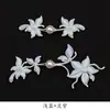 Botões Originais de Qipao Tecidos à Mão, Botões de Flor Grande Pérola Estilo Chinês, Botões Decorativos Acessórios Vintage para Trajes Hanfu Tang