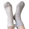 Calcetines Grises Estilo Japonés para Niñas, Estilo Primavera y Verano, Combinados con Zapatos Pequeños de Piel, Calcetines Juveniles de Media Pantorrilla, Calcetines Versátiles Coreanos con Puño, Calcetines con Lazo