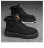 Botas Martin de Motociclista para Hombre 2026 Otoño e Invierno Nuevas de Caña Alta Estilo Británico Botas de Trabajo Suela Gruesa Antideslizantes Resistentes al Desgaste Botas Amarillas para Hombre