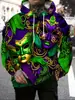 Ropa de comercio exterior transfronteriza más vendida, sudadera con capucha y cremallera de manga larga con estampado 3D para hombre, de moda para otoño e invierno, estilo americano de calle