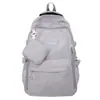 Jiayistar Versión Coreana Lindo Estampado de Oso Mochila de Pareja Casual Más Fácil de Combinar Mochila para Viajes al Aire Libre Mujeres Más Vendida