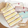 Toalla de Gasa Infantil de Seis Capas 25X50 Algodón Puro Tipo Jacquard para Bebé una Toalla Pequeña Toalla para Babas de Bebé de Guardería