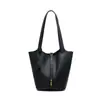 Bolsa de Mão, Bolsa de Ombro, Couro Genuíno de Camada Superior de Couro Bovino Feita Sob Medida, Grande Capacidade, Sensação de Alto Padrão, Bolsa Saco de Nicho para Mulheres